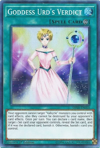 Goddess Urd's Verdict [SHVA-EN010] Super Rare | North Game Den