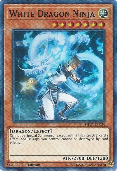 White Dragon Ninja [SHVA-EN024] Super Rare | North Game Den