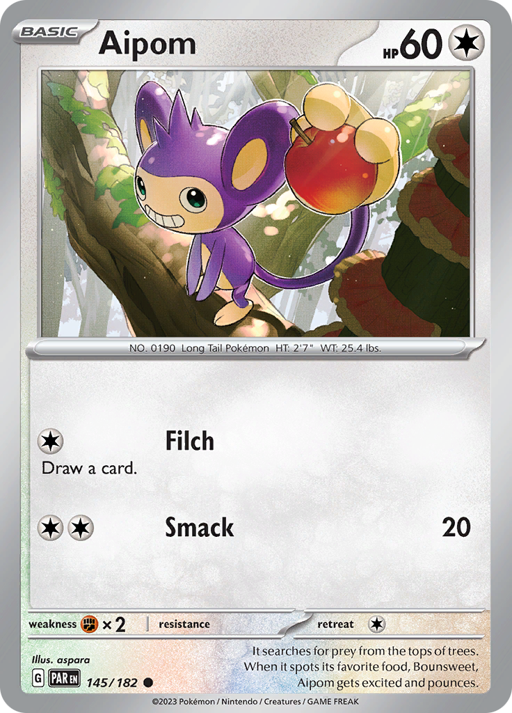 Aipom (145/182) [Scarlet & Violet: Paradox Rift] | North Game Den