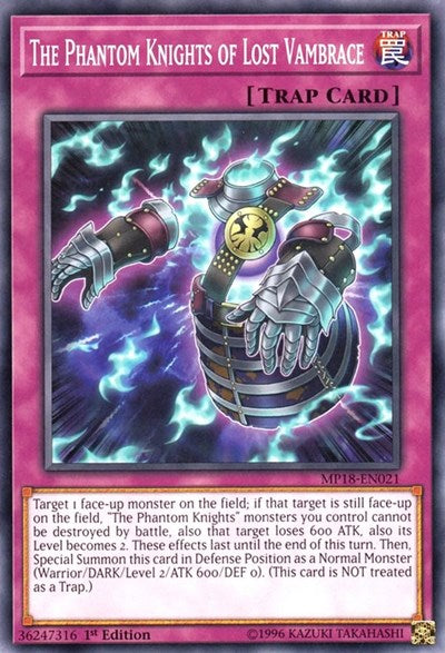 The Phantom Knights of Lost Vambrace [MP18-EN021] Common | North Game Den