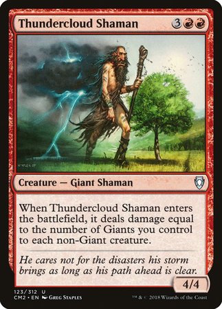 Thundercloud Shaman [Commander Anthology Volume II] | North Game Den