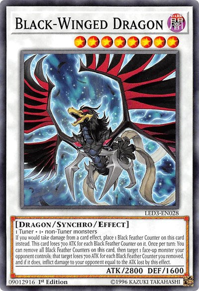 Black-Winged Dragon [LED3-EN028] Common | North Game Den