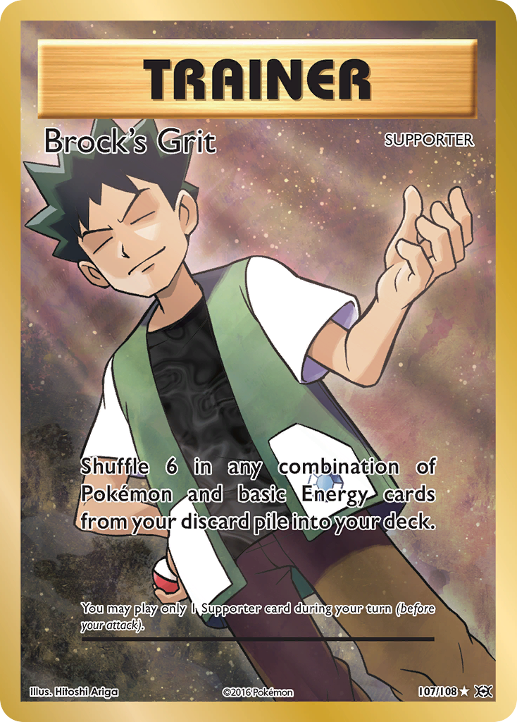 Brock's Grit (107/108) [XY: Evolutions] | North Game Den