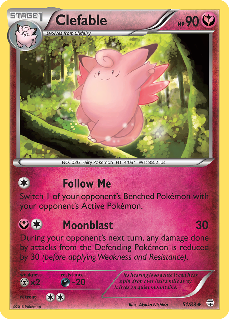 Clefable (51/83) [XY: Generations] | North Game Den