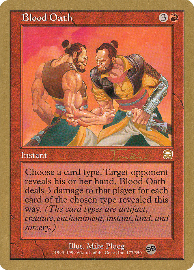 Blood Oath (Jan Tomcani) (SB) [World Championship Decks 2001] | North Game Den