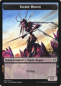 Faerie Rogue // Thopter Double-sided Token [Commander: Zendikar Rising Tokens] | North Game Den