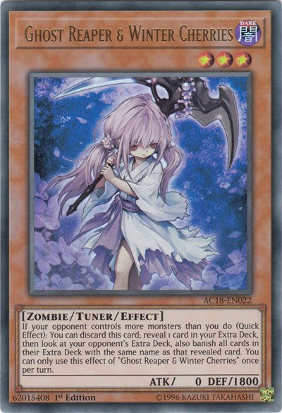Ghost Reaper & Winter Cherries [AC18-EN022] Ultra Rare | North Game Den