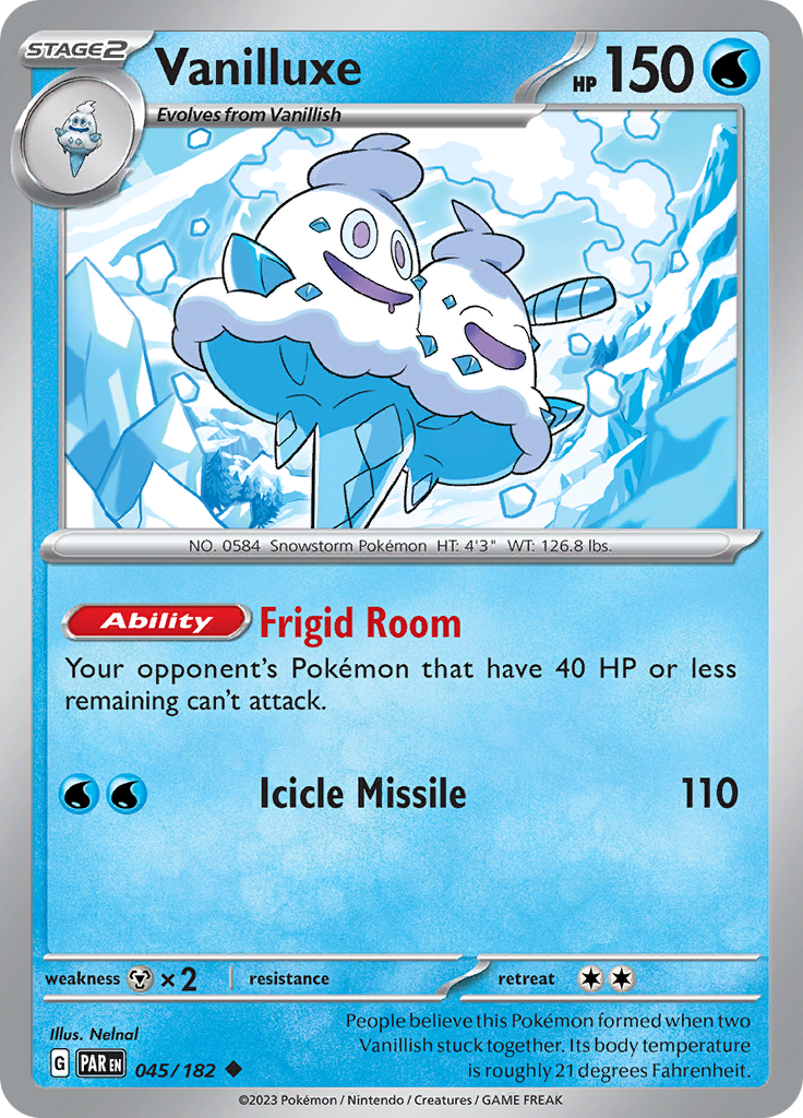 Vanilluxe (045/182) [Scarlet & Violet: Paradox Rift] | North Game Den