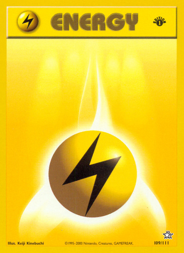 Lightning Energy (109/111) [Neo Genesis 1st Edition] | North Game Den