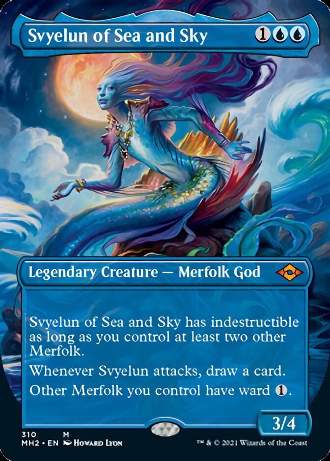 Svyelun of Sea and Sky (Borderless Alternate Art) [Modern Horizons 2] | North Game Den