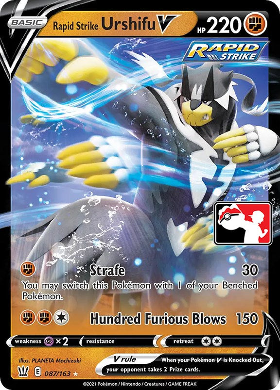 Rapid Strike Urshifu V (087/163) [Prize Pack Series One] | North Game Den