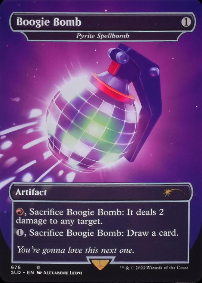 Pyrite Spellbomb - Boogie Bomb (Borderless) [Secret Lair Drop Promos] | North Game Den