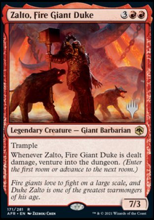 Zalto, Fire Giant Duke (Promo Pack) [Dungeons & Dragons: Adventures in the Forgotten Realms Promos] | North Game Den