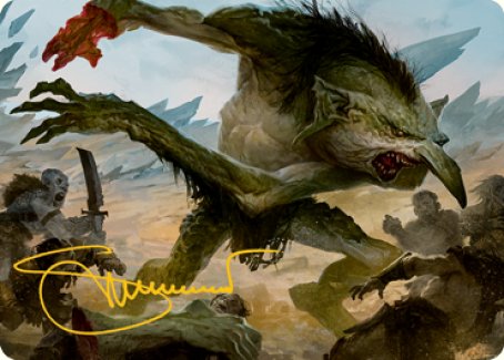 Troll Art Card (Gold-Stamped Signature) [Dungeons & Dragons: Adventures in the Forgotten Realms Art Series] | North Game Den