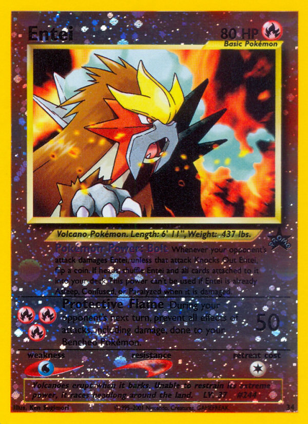 Entei (34) [Wizards of the Coast: Black Star Promos] | North Game Den