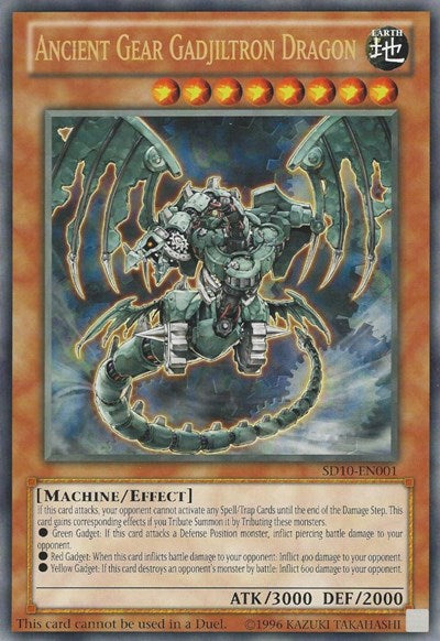 Ancient Gear Gadjiltron Dragon (Oversized) (Machine Madness) [SD10-EN001] Promo | North Game Den