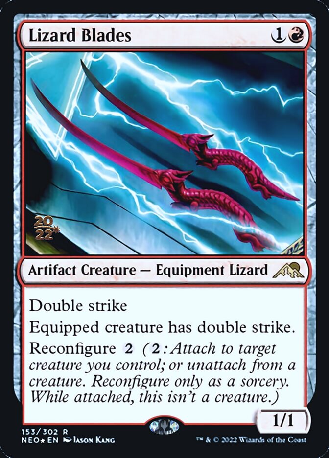 Lizard Blades [Kamigawa: Neon Dynasty Prerelease Promos] | North Game Den