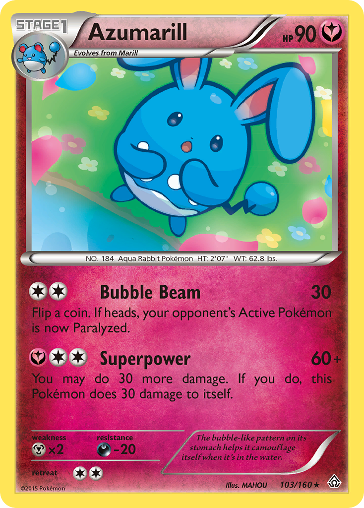 Azumarill (103/160) [XY: Primal Clash] | North Game Den