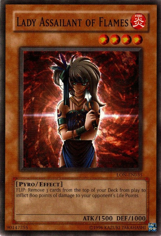 Lady Assailant of Flames [LON-EN035] Common | North Game Den