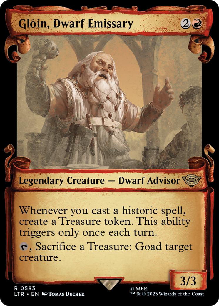 Gloin, Dwarf Emissary [The Lord of the Rings: Tales of Middle-Earth Showcase Scrolls] | North Game Den