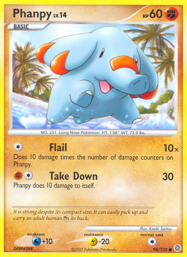 Phanpy (98/132) [Diamond & Pearl: Secret Wonders] | North Game Den