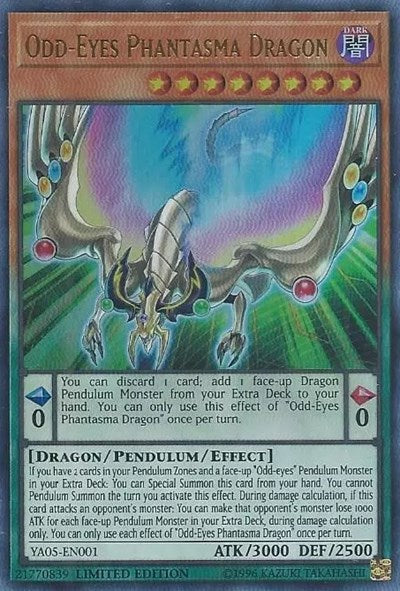 Odd-Eyes Phantasma Dragon [YA05-EN001] Ultra Rare | North Game Den