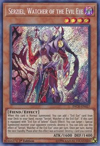 Serziel, Watcher of the Evil Eye [INCH-EN027] Secret Rare | North Game Den