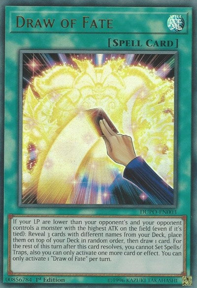 Draw of Fate [DUPO-EN003] Ultra Rare | North Game Den