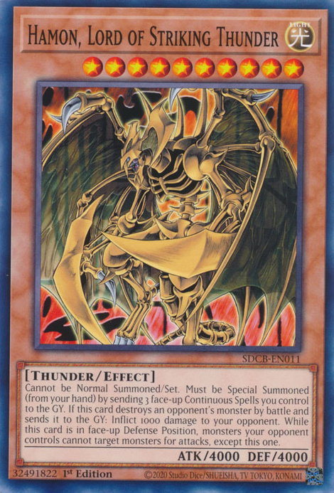 Hamon, Lord of Striking Thunder [SDCB-EN011] Common | North Game Den