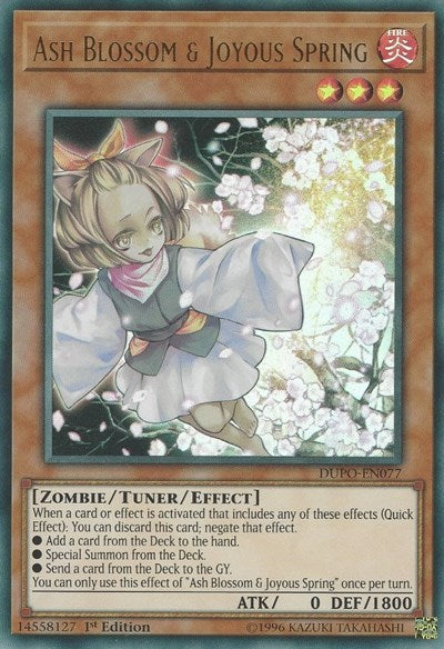 Ash Blossom & Joyous Spring [DUPO-EN077] Ultra Rare | North Game Den