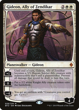 Gideon, Ally of Zendikar [Battle for Zendikar] | North Game Den