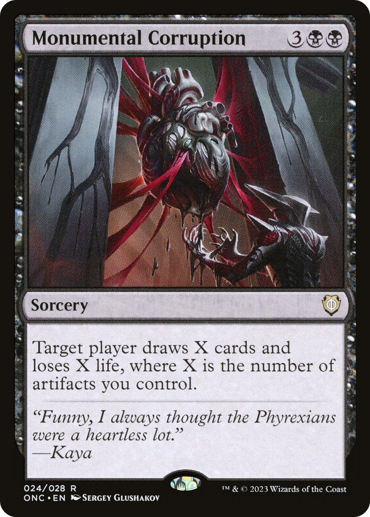 Monumental Corruption [Phyrexia: All Will Be One Commander] | North Game Den