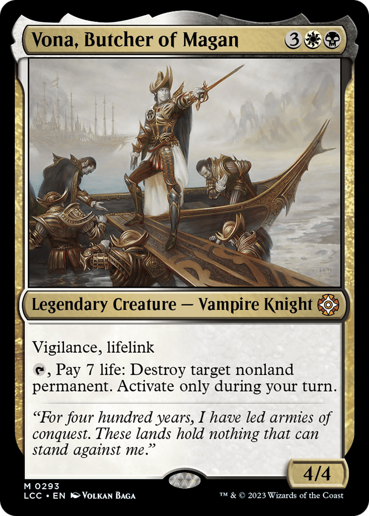 Vona, Butcher of Magan [The Lost Caverns of Ixalan Commander] | North Game Den