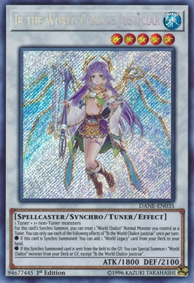 Ib the World Chalice Justiciar [DANE-EN035] Secret Rare | North Game Den