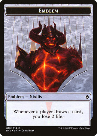 Emblem - Ob Nixilis Reignited [Battle for Zendikar Tokens] | North Game Den