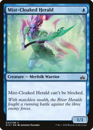 Mist-Cloaked Herald [Rivals of Ixalan] | North Game Den