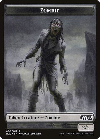 Zombie Token [Core Set 2020 Tokens] | North Game Den