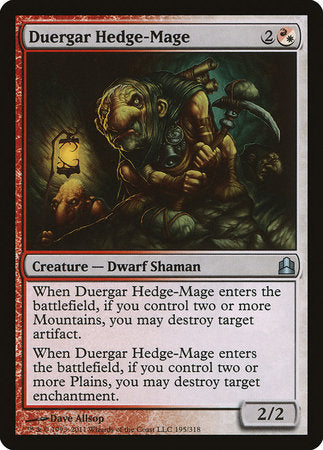 Duergar Hedge-Mage [Commander 2011] | North Game Den