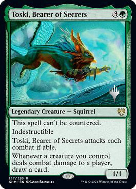 Toski, Bearer of Secrets (Promo Pack) [Kaldheim Promos] | North Game Den