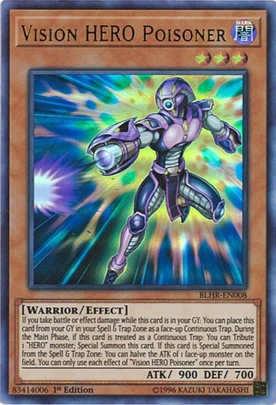 Vision HERO Poisoner [BLHR-EN008] Ultra Rare | North Game Den
