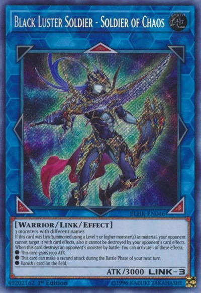 Black Luster Soldier - Soldier of Chaos [BLHR-EN046] Secret Rare | North Game Den