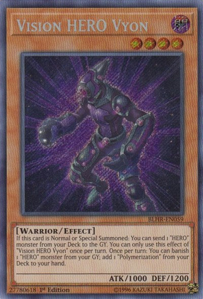 Vision HERO Vyon [BLHR-EN059] Secret Rare | North Game Den