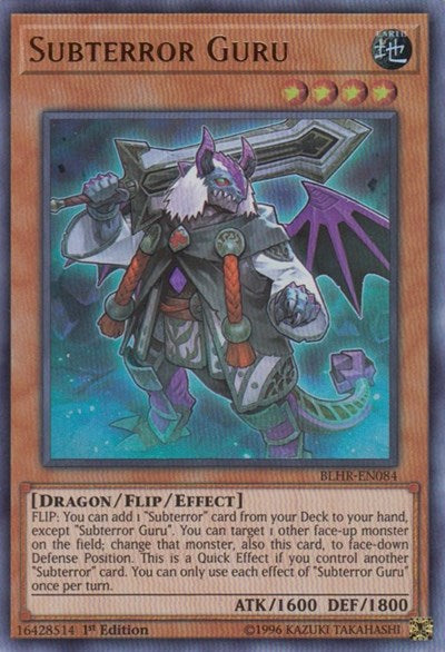 Subterror Guru [BLHR-EN084] Ultra Rare | North Game Den