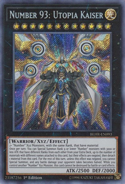 Number 93: Utopia Kaiser [BLHR-EN093] Secret Rare | North Game Den