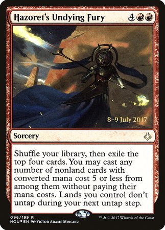 Hazoret's Undying Fury [Hour of Devastation Promos] | North Game Den