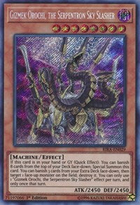 Gizmek Orochi, the Serpentron Sky Slasher [RIRA-EN029] Secret Rare | North Game Den