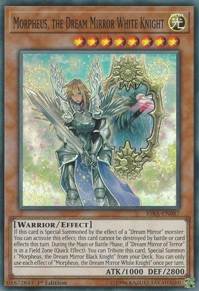 Morpheus, the Dream Mirror White Knight [RIRA-EN087] Super Rare | North Game Den