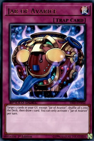 Jar of Avarice [SS03-ENV02] Ultra Rare | North Game Den