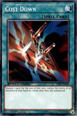 Cost Down [SS03-ENA20] Common | North Game Den