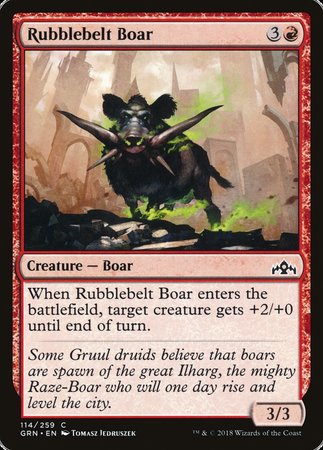 Rubblebelt Boar [Guilds of Ravnica] | North Game Den